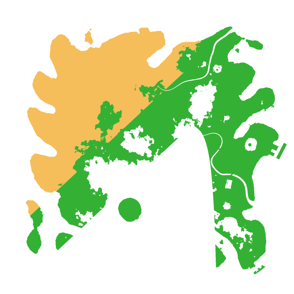 Biome Rust Map: Procedural Map, Size: 3500, Seed: 359878431