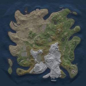 Thumbnail Rust Map: Procedural Map, Size: 3500, Seed: 359878431, 16 Monuments