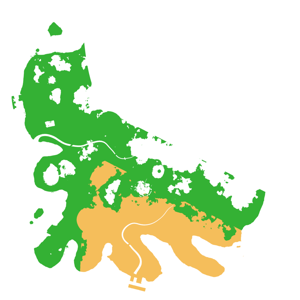 Biome Rust Map: Procedural Map, Size: 3500, Seed: 122378914