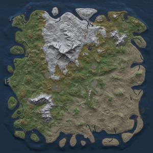 Thumbnail Rust Map: Procedural Map, Size: 5999, Seed: 793197, 19 Monuments