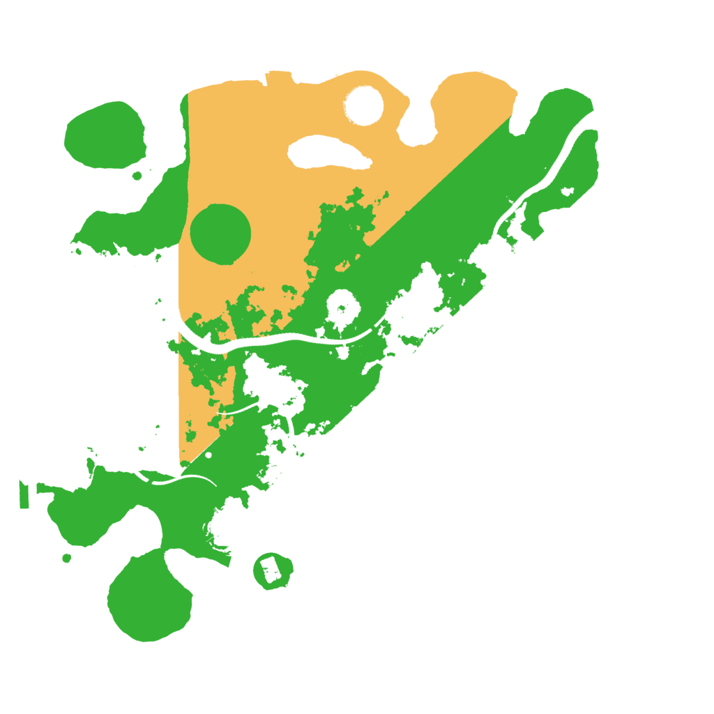 Biome Rust Map: Procedural Map, Size: 3200, Seed: 536031014