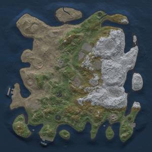 Thumbnail Rust Map: Procedural Map, Size: 4000, Seed: 27073081, 18 Monuments