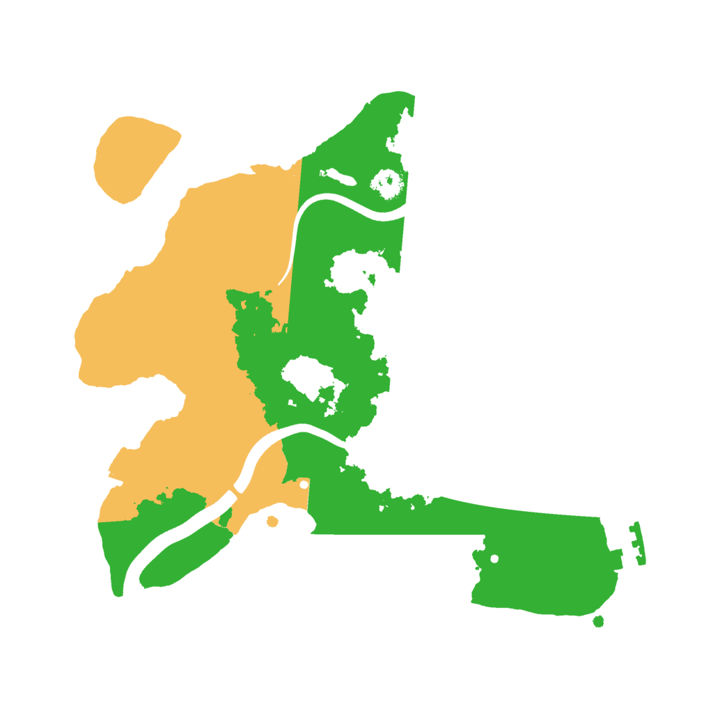 Biome Rust Map: Procedural Map, Size: 2500, Seed: 1461431881
