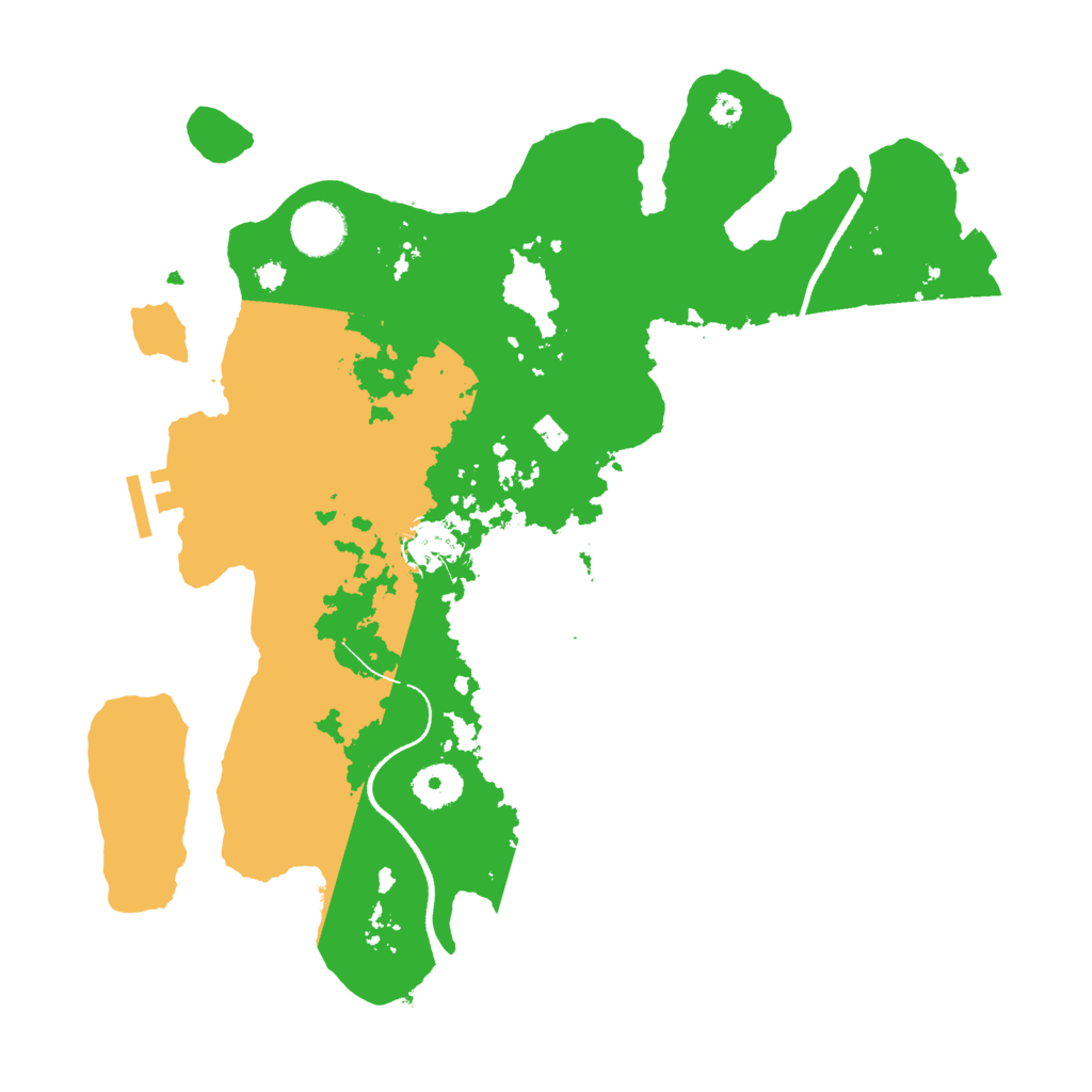 Biome Rust Map: Procedural Map, Size: 3500, Seed: 1340206999