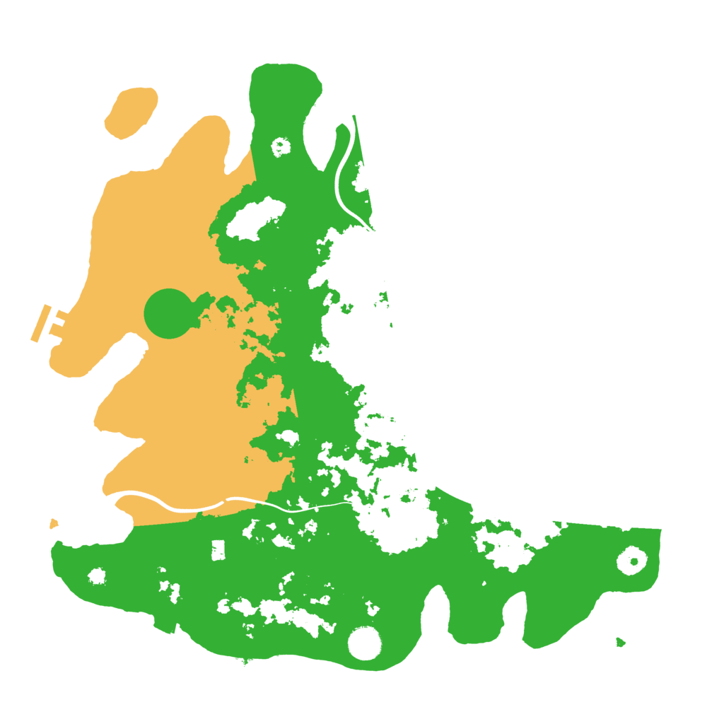 Biome Rust Map: Procedural Map, Size: 3800, Seed: 57288739