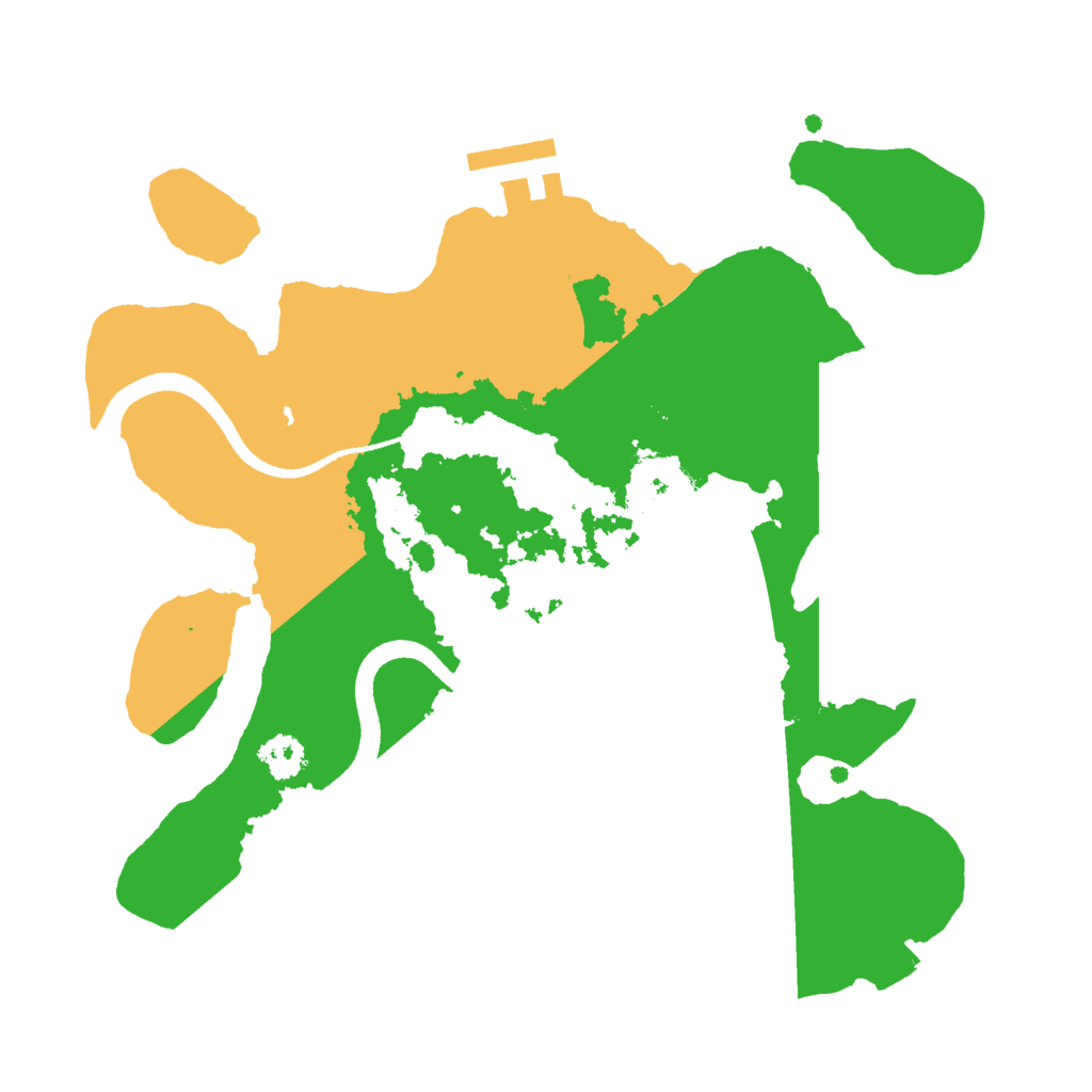 Biome Rust Map: Procedural Map, Size: 2500, Seed: 1129805239