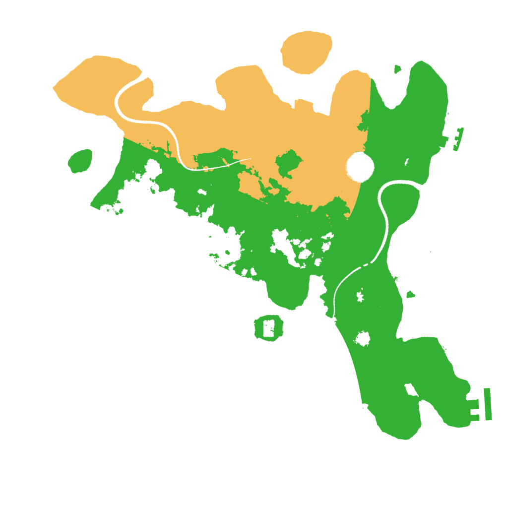 Biome Rust Map: Procedural Map, Size: 3200, Seed: 238265580