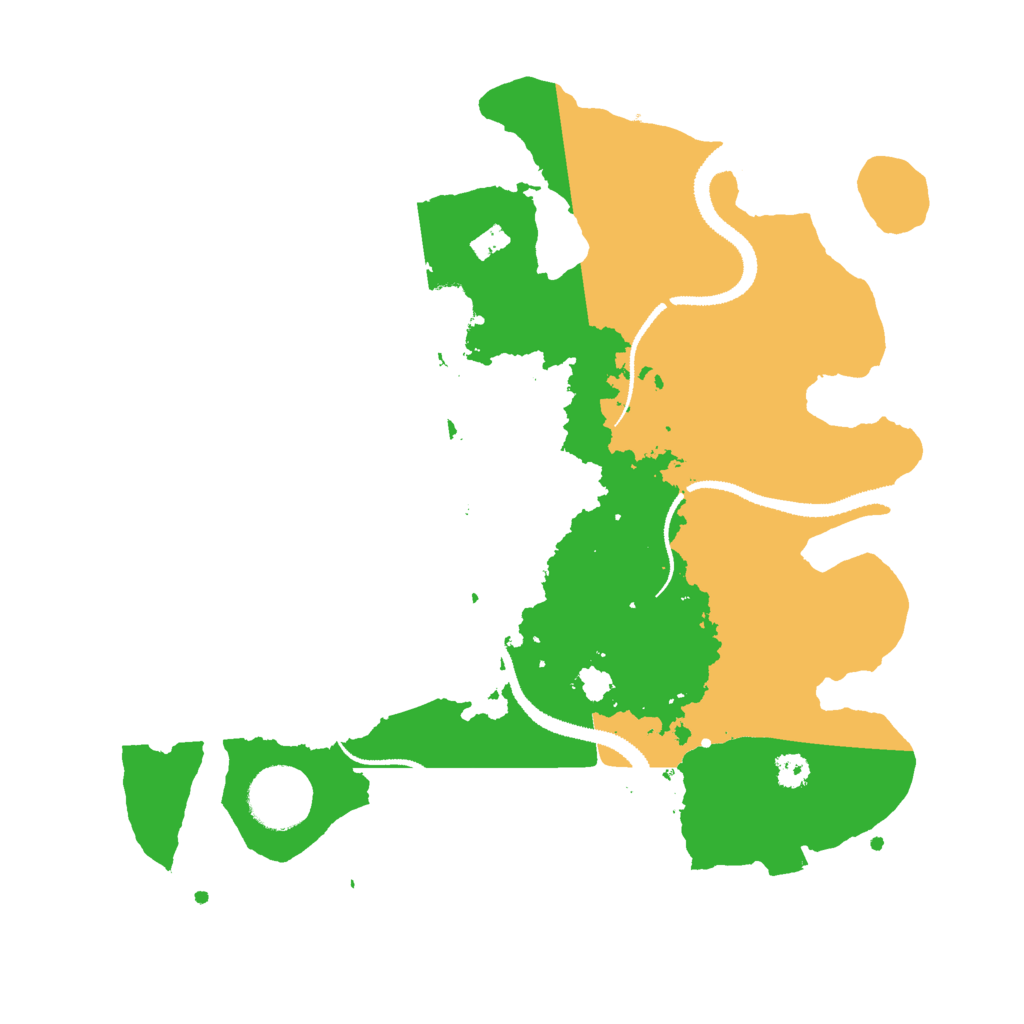 Biome Rust Map: Procedural Map, Size: 3000, Seed: 950798862