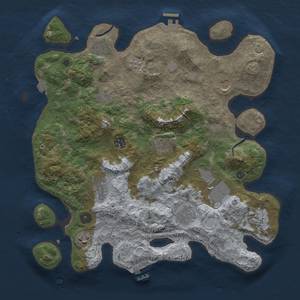 Thumbnail Rust Map: Procedural Map, Size: 3800, Seed: 504717285, 19 Monuments