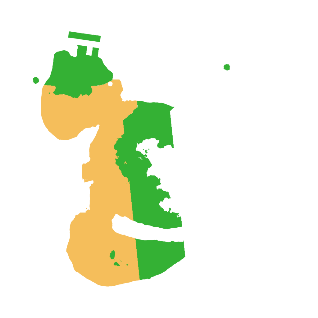 Biome Rust Map: Procedural Map, Size: 2000, Seed: 18272