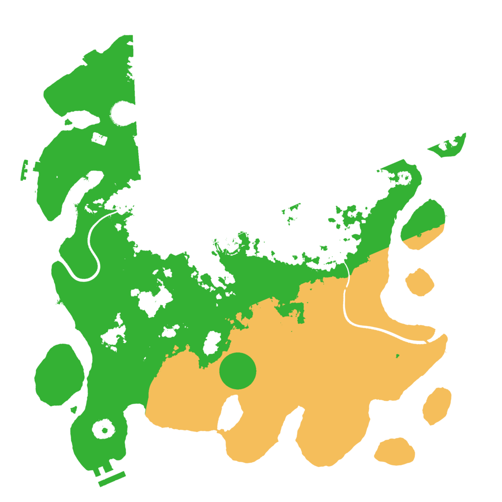 Biome Rust Map: Procedural Map, Size: 3600, Seed: 20907