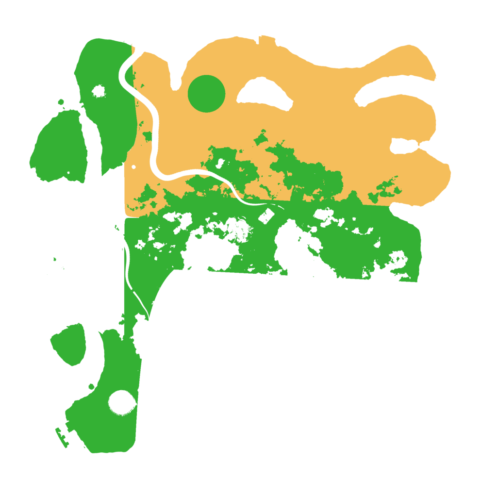 Biome Rust Map: Procedural Map, Size: 3500, Seed: 120315315