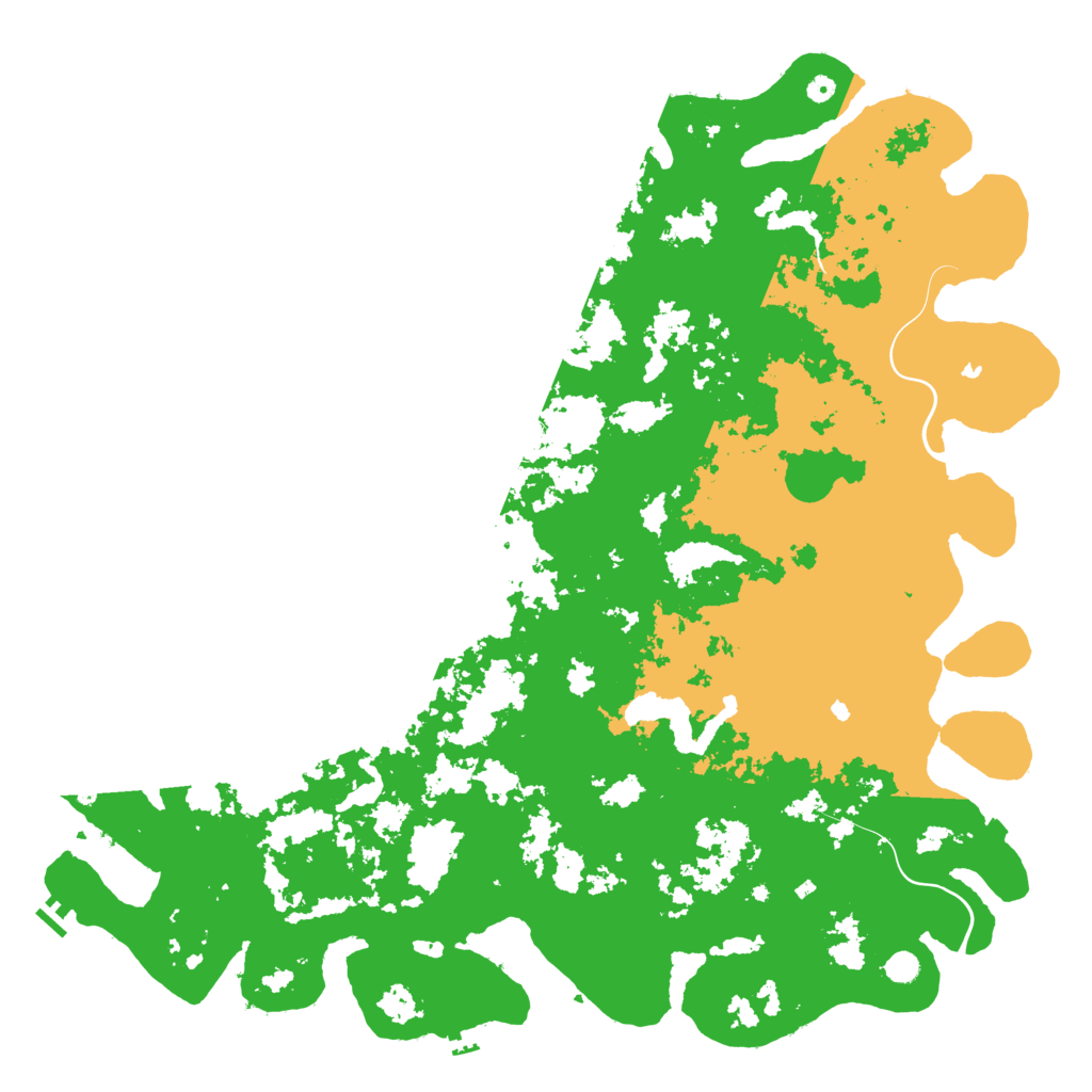 Biome Rust Map: Procedural Map, Size: 6000, Seed: 702503201