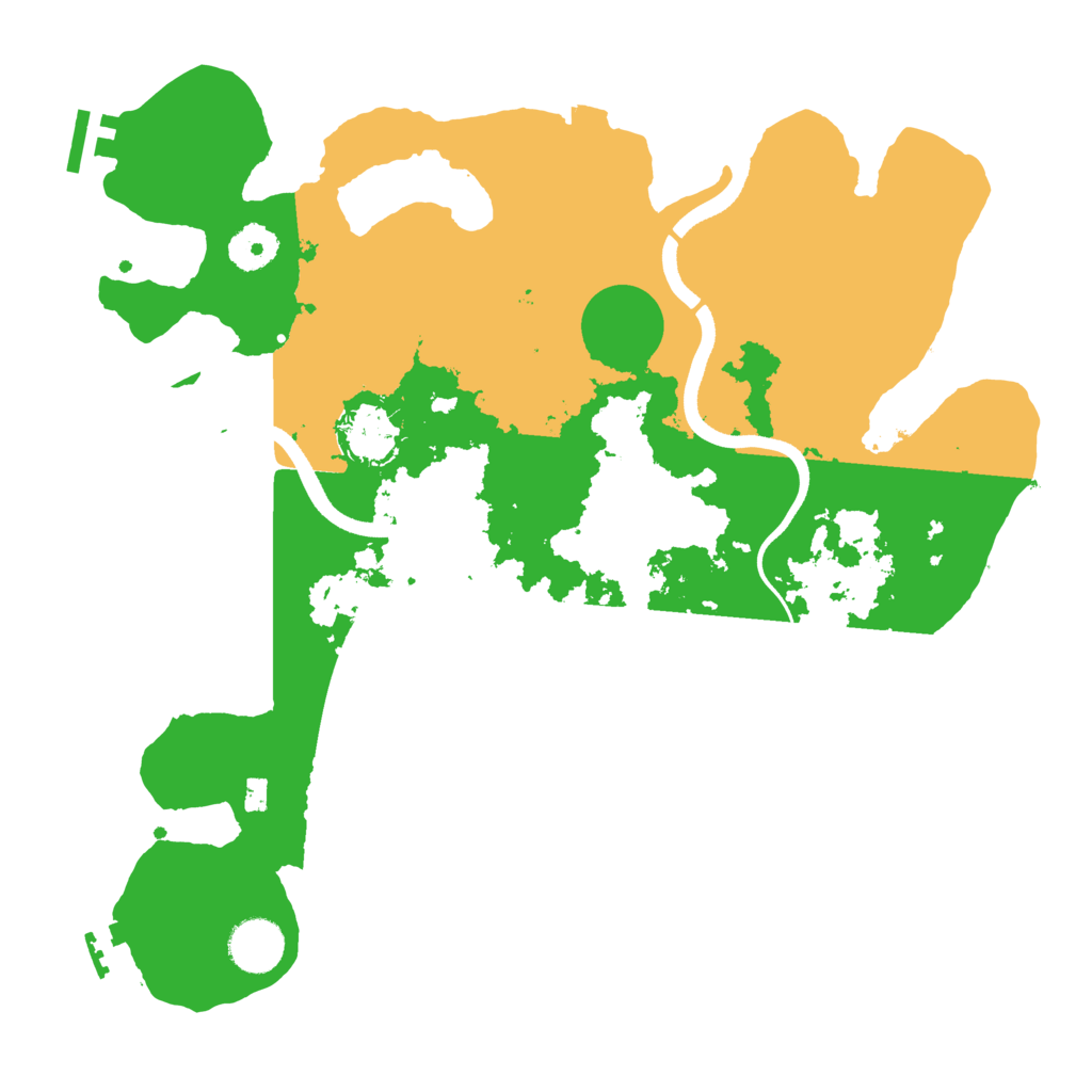 Biome Rust Map: Procedural Map, Size: 3500, Seed: 94265465