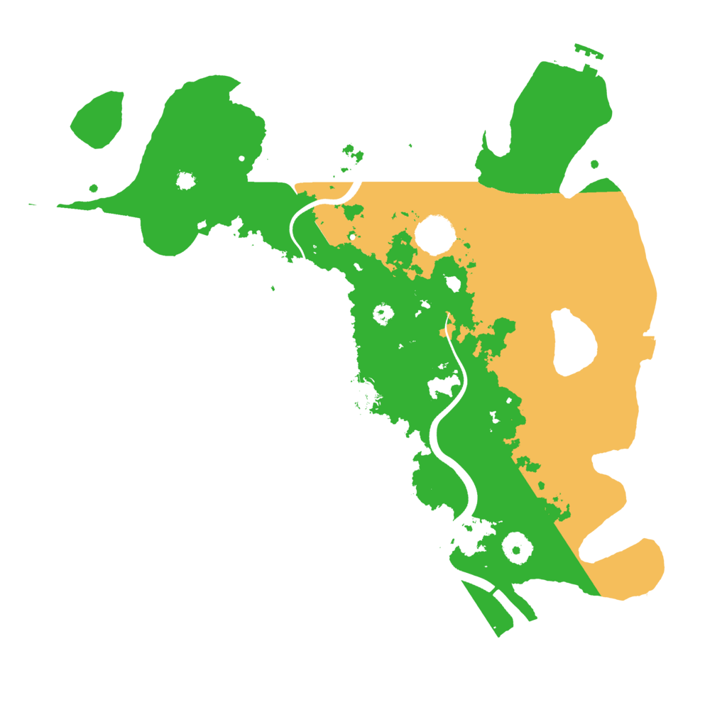 Biome Rust Map: Procedural Map, Size: 3600, Seed: 90724
