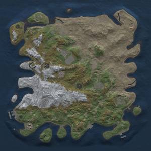 Thumbnail Rust Map: Procedural Map, Size: 4200, Seed: 66061568, 19 Monuments