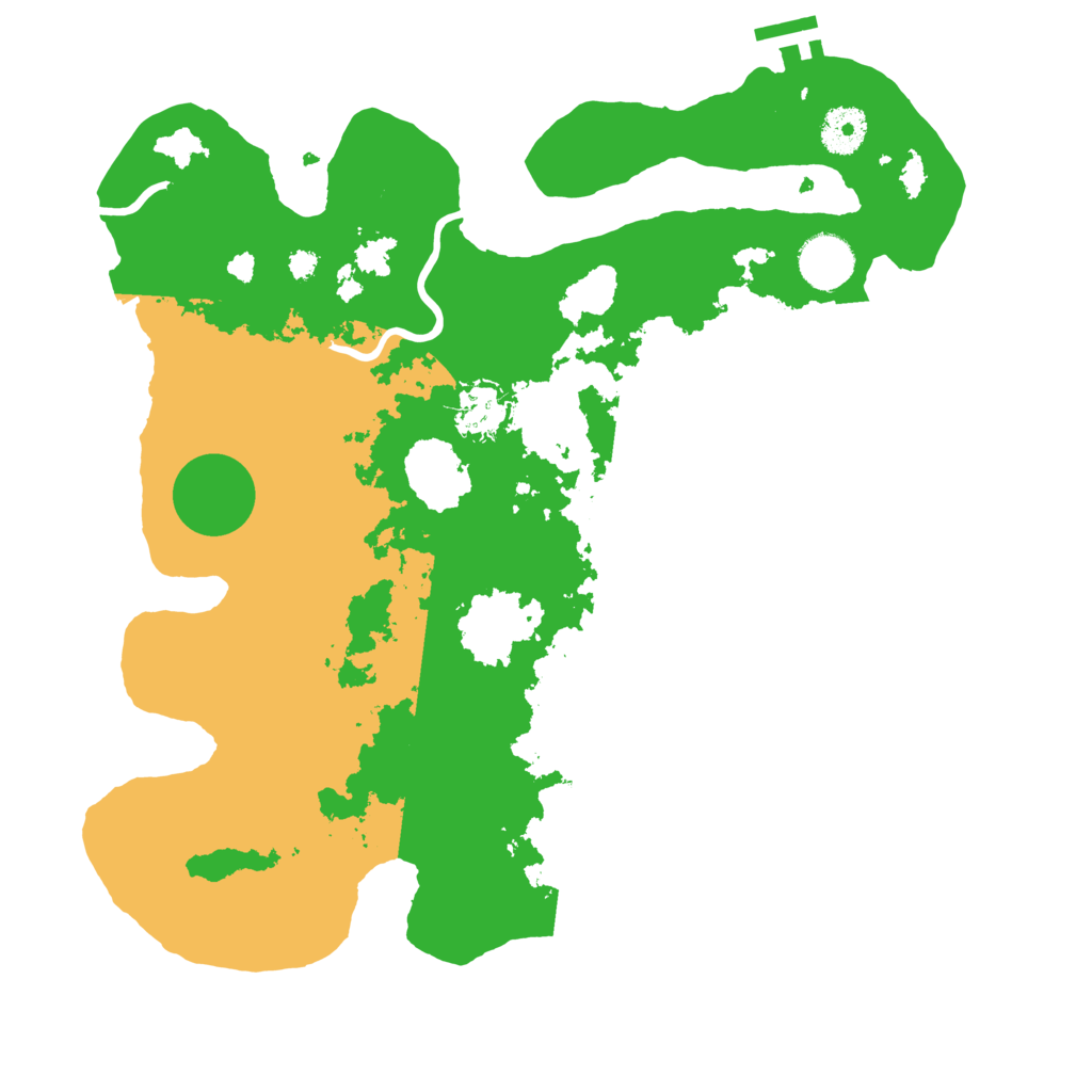 Biome Rust Map: Procedural Map, Size: 3500, Seed: 990296