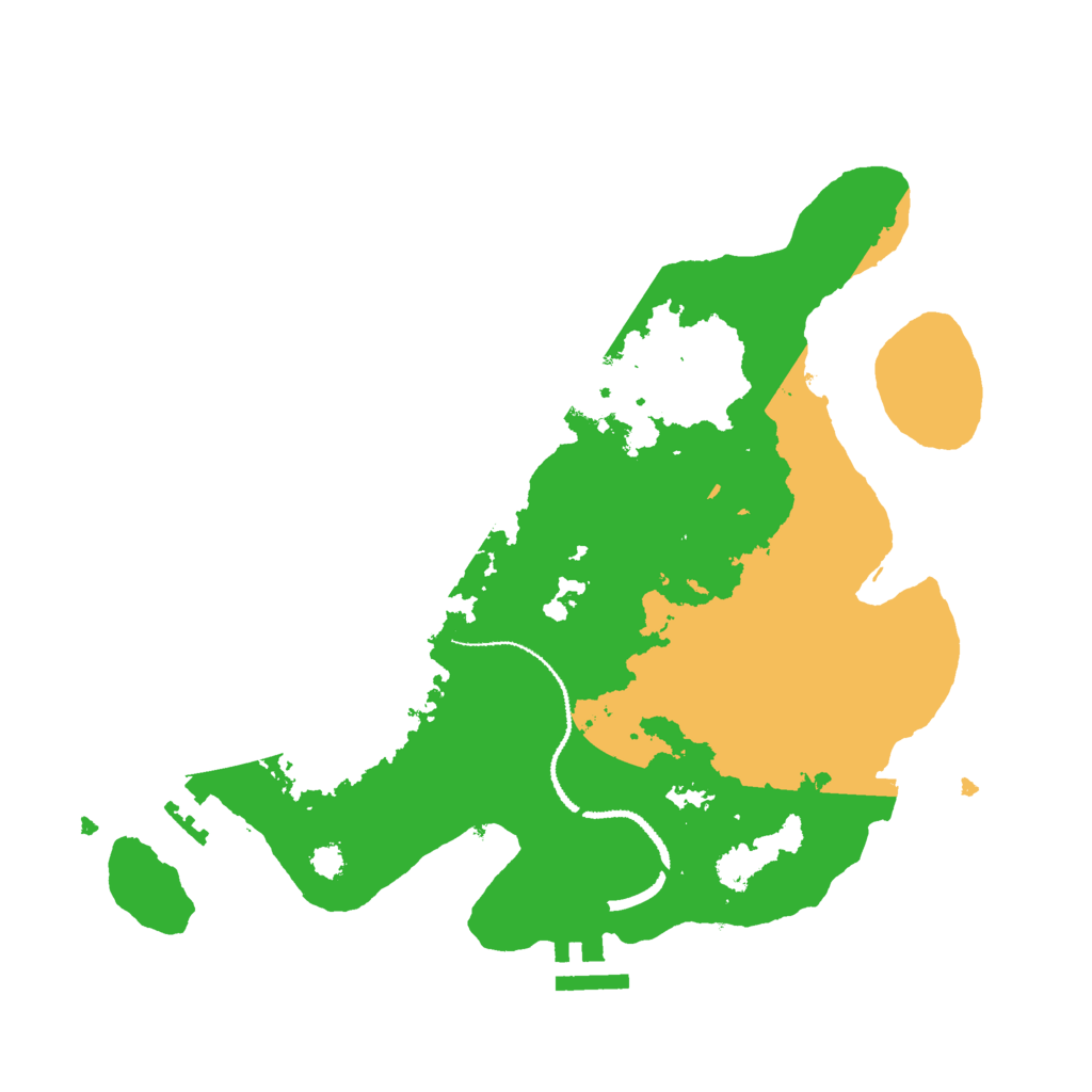 Biome Rust Map: Procedural Map, Size: 3000, Seed: 12458