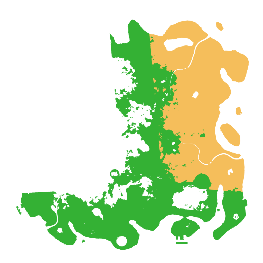 Biome Rust Map: Procedural Map, Size: 4500, Seed: 43421
