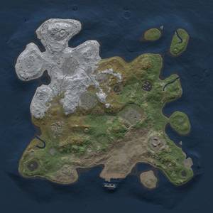 Thumbnail Rust Map: Procedural Map, Size: 3000, Seed: 125451876, 13 Monuments