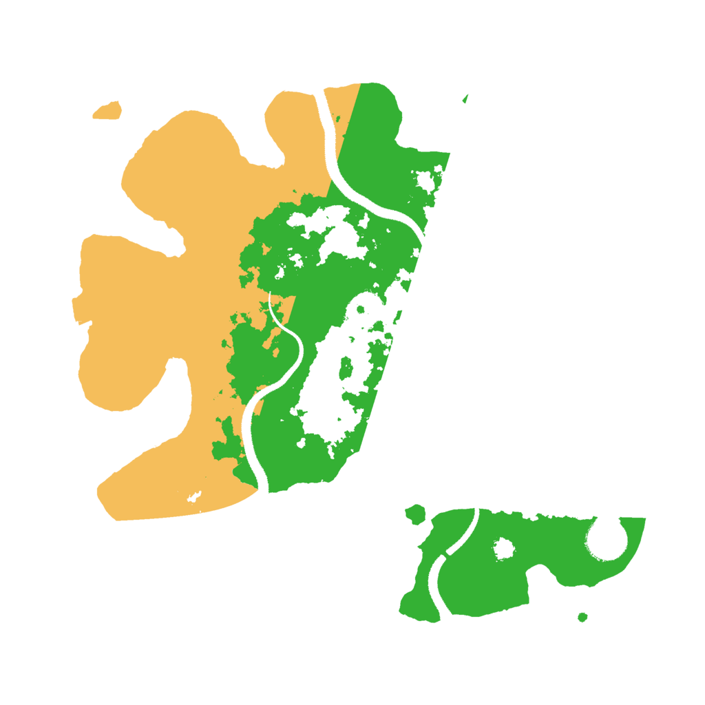 Biome Rust Map: Procedural Map, Size: 3000, Seed: 499749538