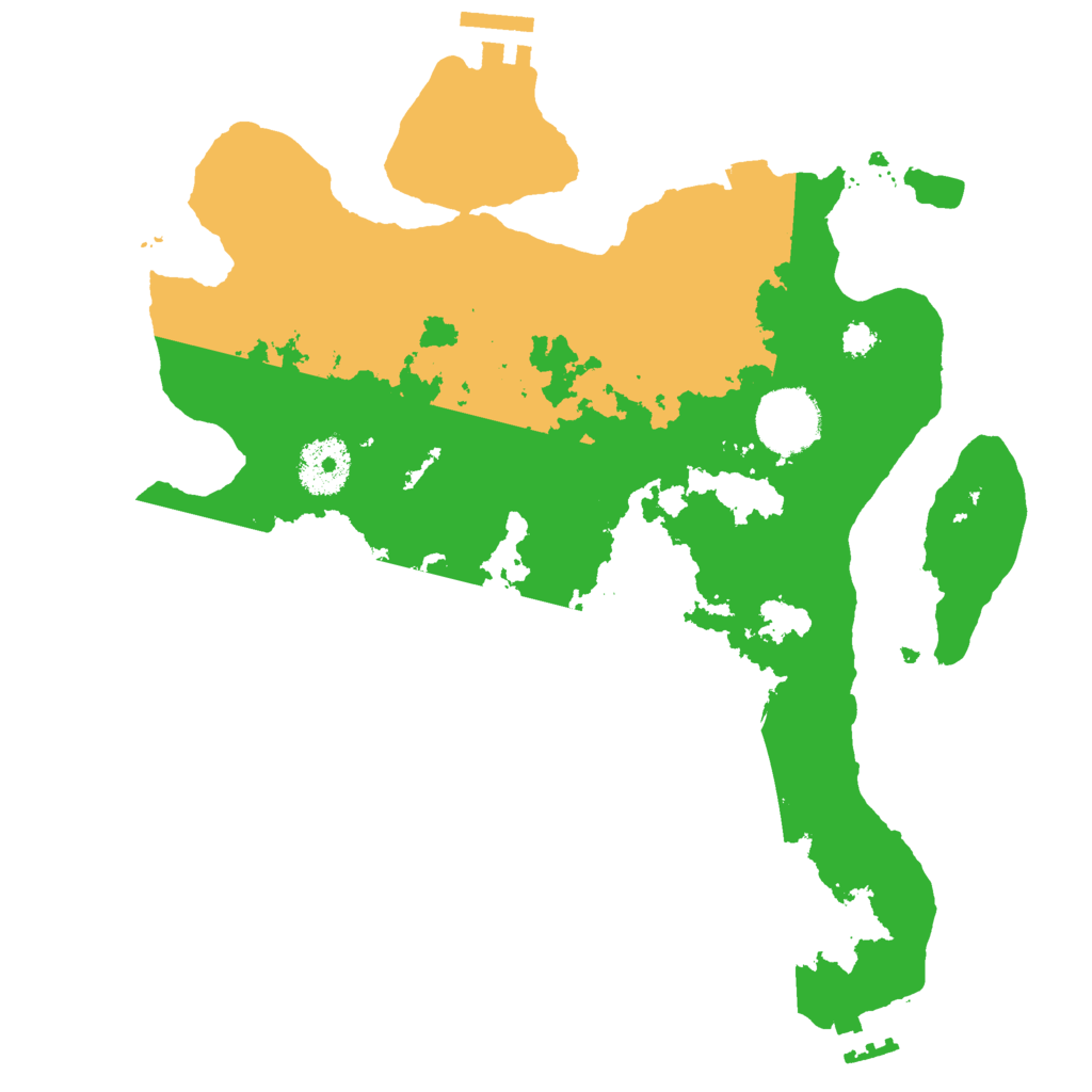 Biome Rust Map: Procedural Map, Size: 3000, Seed: 25520