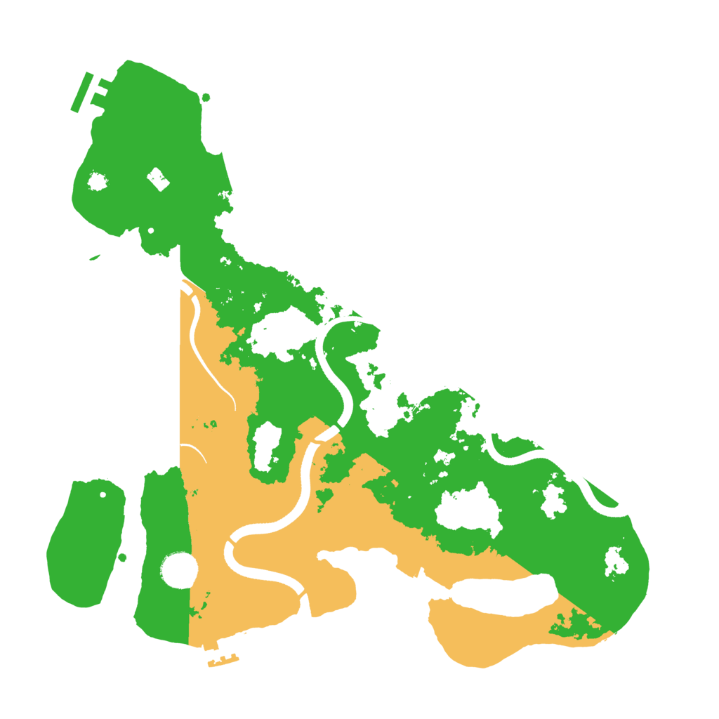 Biome Rust Map: Procedural Map, Size: 3500, Seed: 463786221