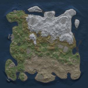 Thumbnail Rust Map: Procedural Map, Size: 4000, Seed: 417772127, 19 Monuments