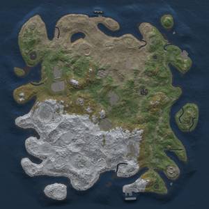 Thumbnail Rust Map: Procedural Map, Size: 4000, Seed: 1056463860, 18 Monuments