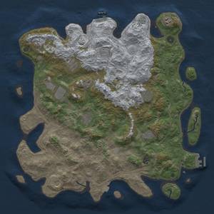 Thumbnail Rust Map: Procedural Map, Size: 4500, Seed: 1029210898, 19 Monuments