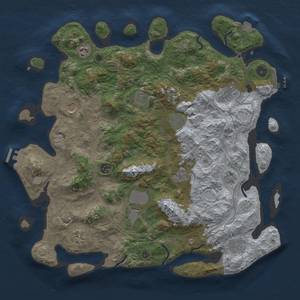 Thumbnail Rust Map: Procedural Map, Size: 4250, Seed: 510378767, 19 Monuments