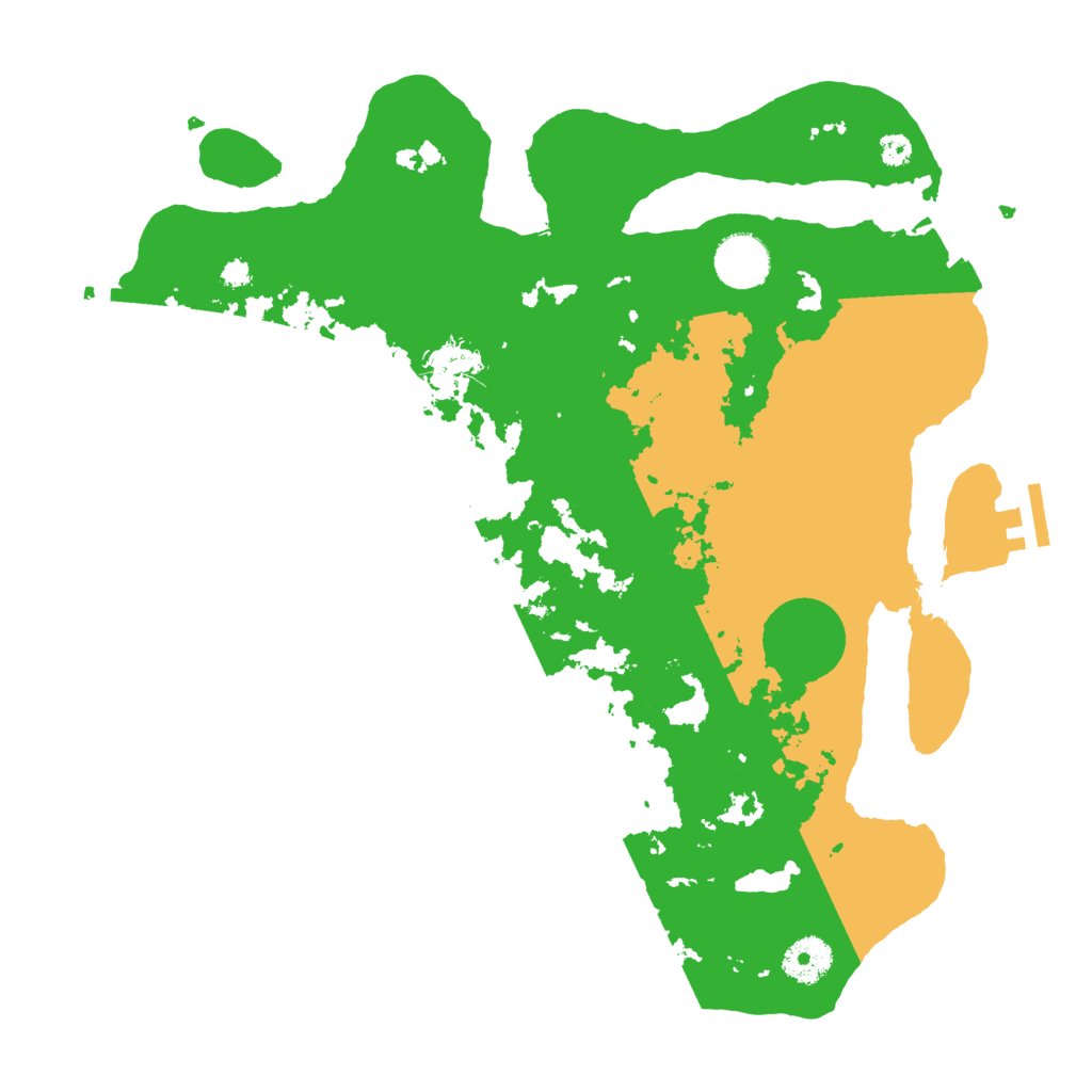 Biome Rust Map: Procedural Map, Size: 3500, Seed: 128870439