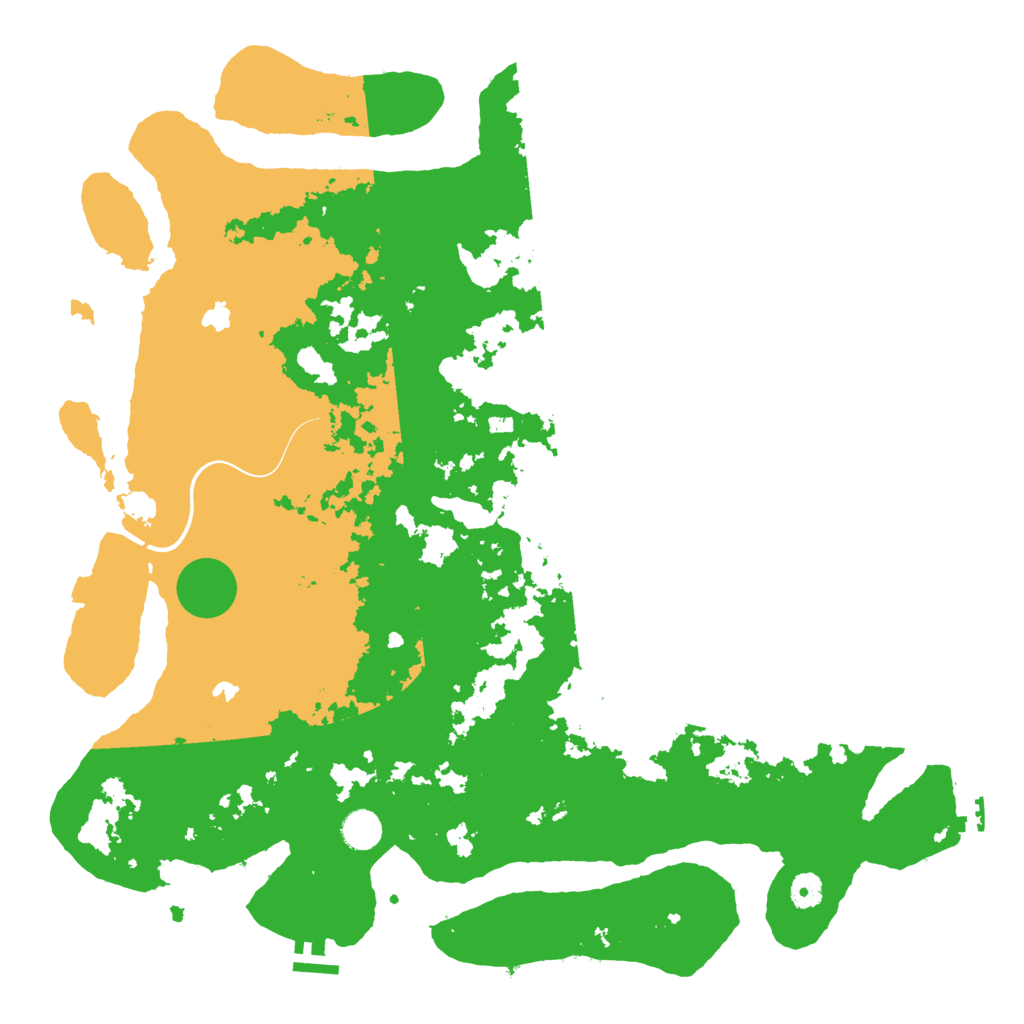 Biome Rust Map: Procedural Map, Size: 4500, Seed: 342225747