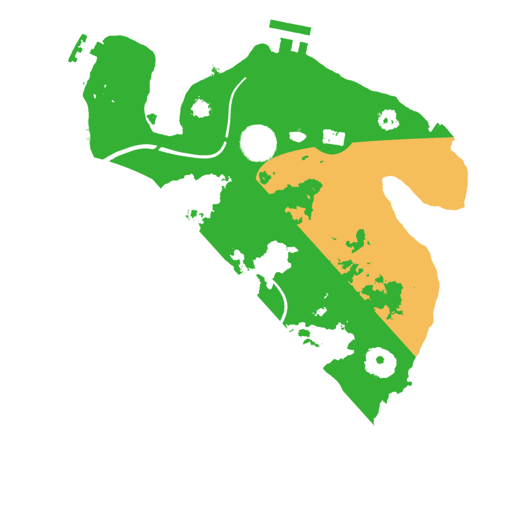 Biome Rust Map: Procedural Map, Size: 2500, Seed: 18386033