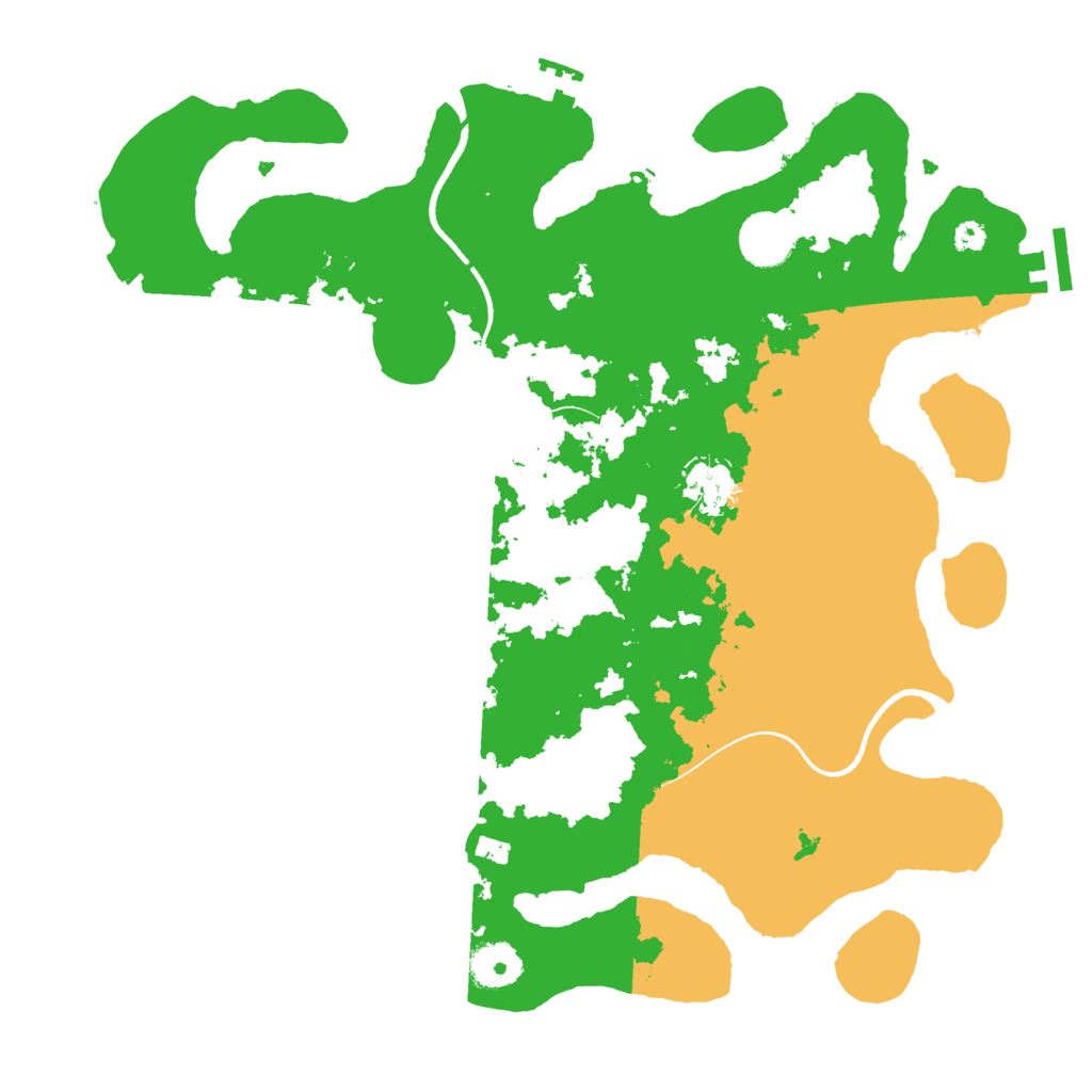 Biome Rust Map: Procedural Map, Size: 3500, Seed: 55421