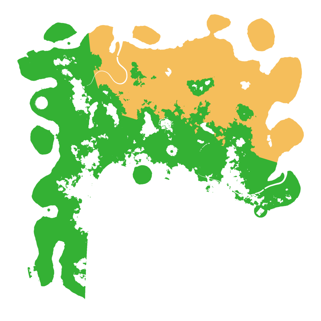 Biome Rust Map: Procedural Map, Size: 4500, Seed: 83646482
