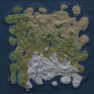 Thumbnail Rust Map: Procedural Map, Size: 4500, Seed: 83646482, 15 Monuments