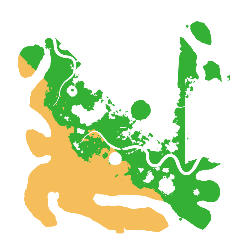 Biome Rust Map: Procedural Map, Size: 3500, Seed: 958165317