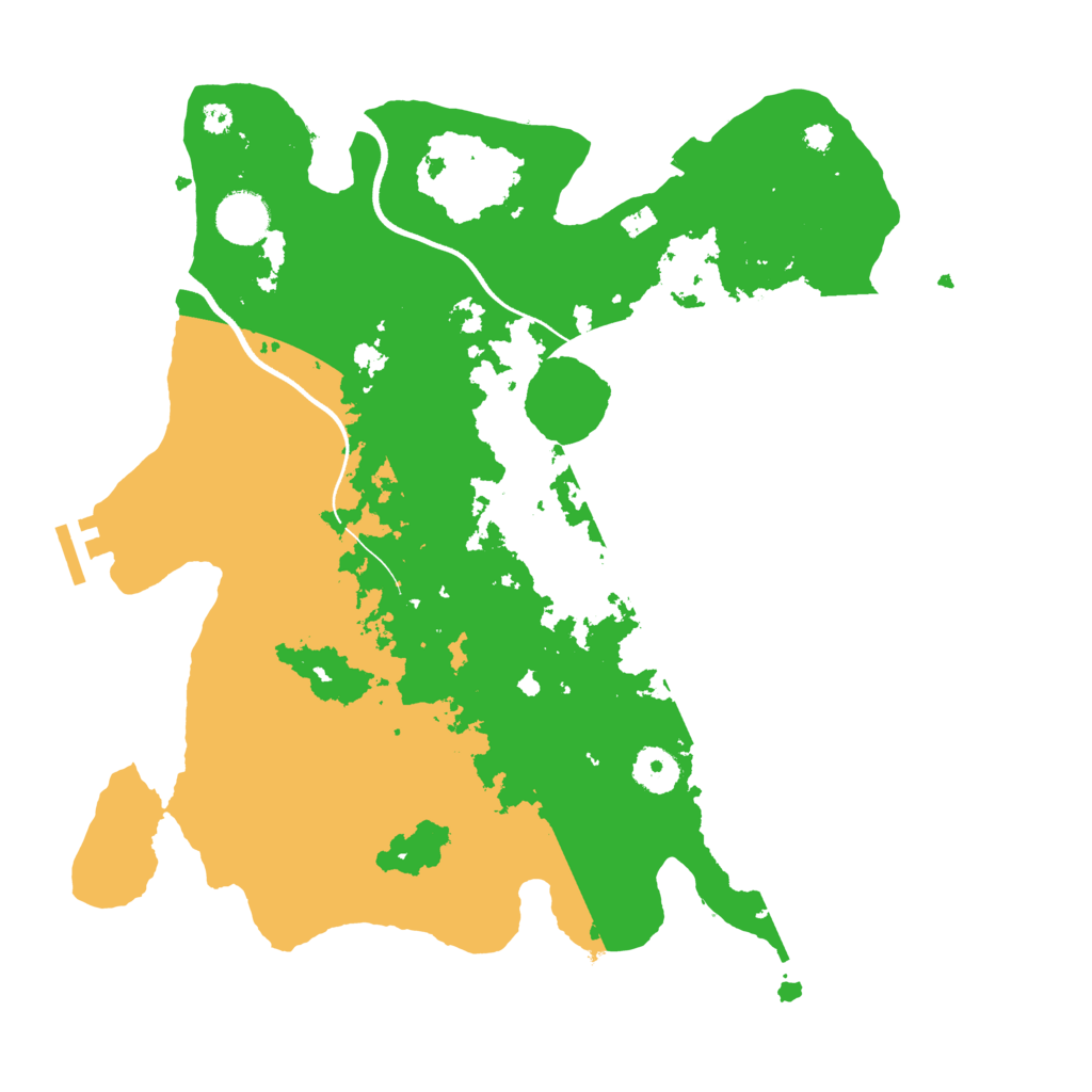 Biome Rust Map: Procedural Map, Size: 3600, Seed: 10907