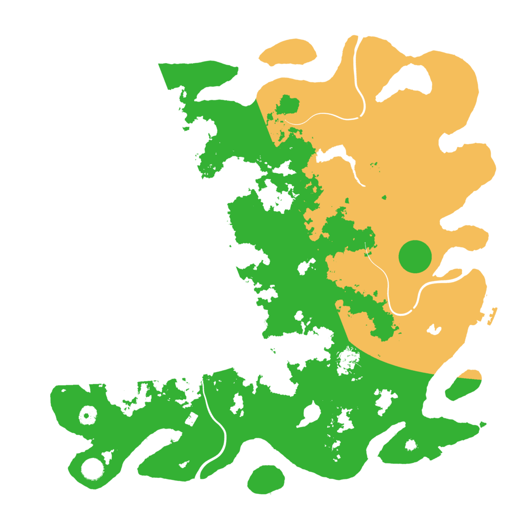 Biome Rust Map: Procedural Map, Size: 4200, Seed: 97531