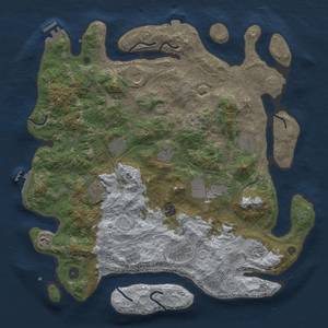 Thumbnail Rust Map: Procedural Map, Size: 4300, Seed: 90669062, 19 Monuments