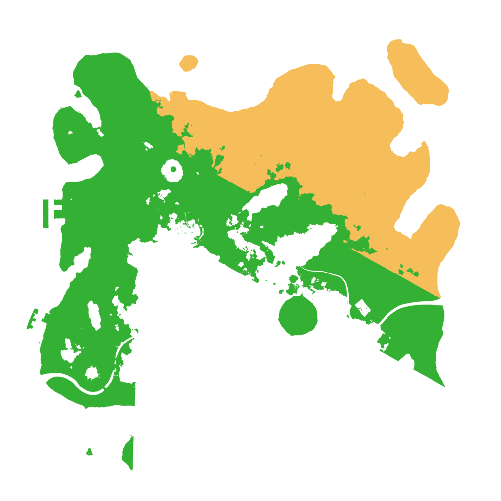 Biome Rust Map: Procedural Map, Size: 3500, Seed: 998086565