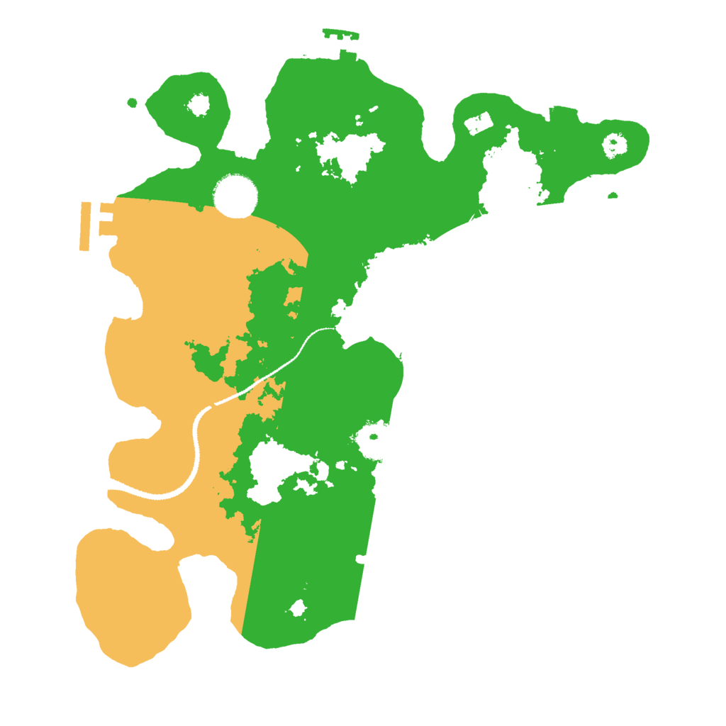 Biome Rust Map: Procedural Map, Size: 3000, Seed: 49888
