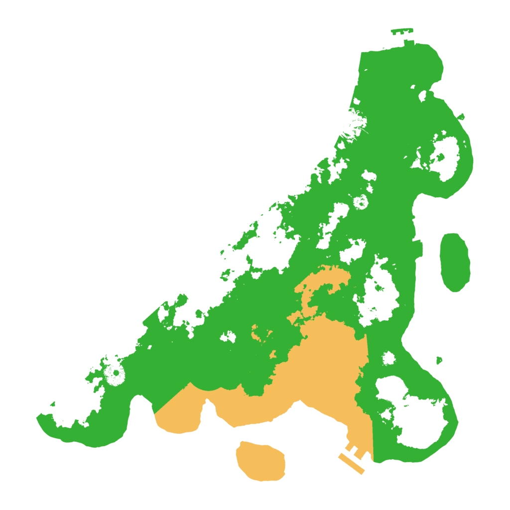 Biome Rust Map: Procedural Map, Size: 3500, Seed: 32183912