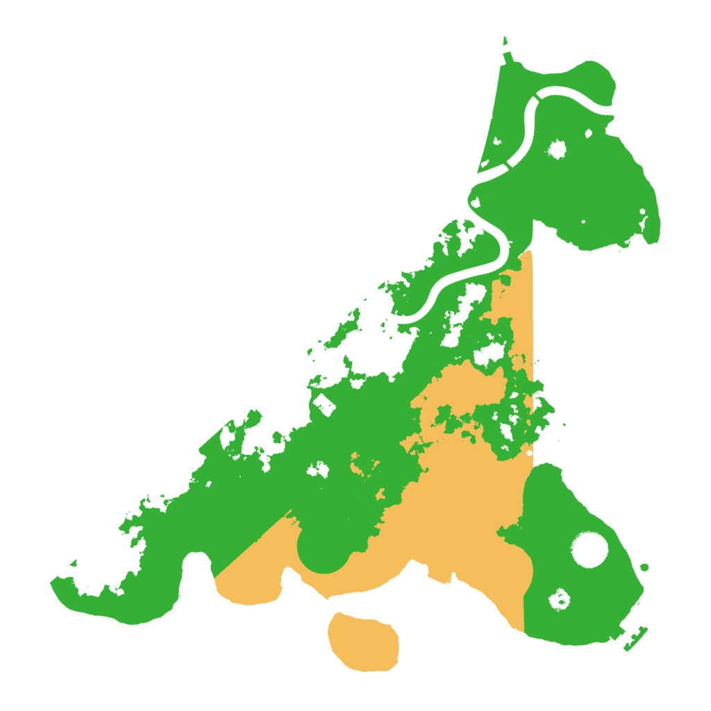 Biome Rust Map: Procedural Map, Size: 3500, Seed: 32183912