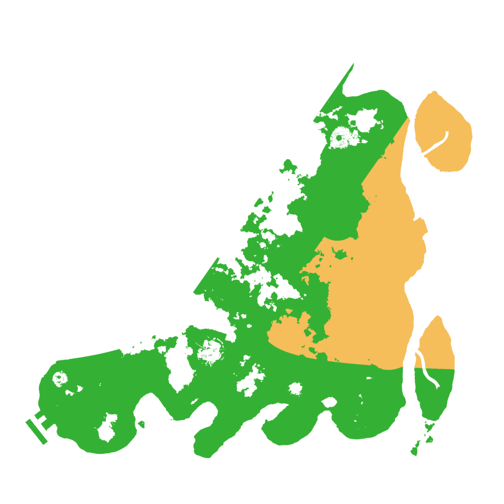 Biome Rust Map: Procedural Map, Size: 3500, Seed: 296434381