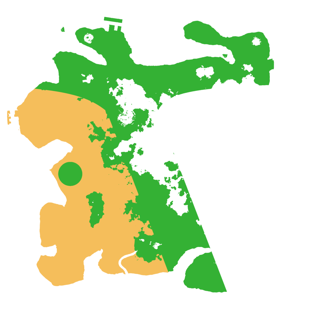 Biome Rust Map: Procedural Map, Size: 3500, Seed: 796323717