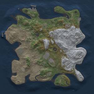 Thumbnail Rust Map: Procedural Map, Size: 3500, Seed: 796323717, 17 Monuments