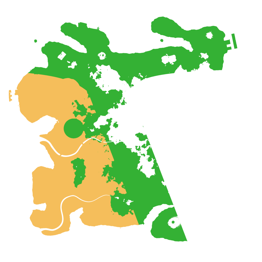 Biome Rust Map: Procedural Map, Size: 3500, Seed: 796323717