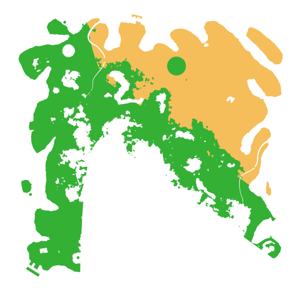 Biome Rust Map: Procedural Map, Size: 4250, Seed: 7843
